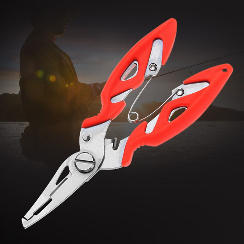 SYFishing 1Pcs Fishing Plier Scissor Braid Line Lure Cutter Kait Remover Tackle Alat Memotong Ikan Menggunakan Penjepit Gunting Tang Memancing