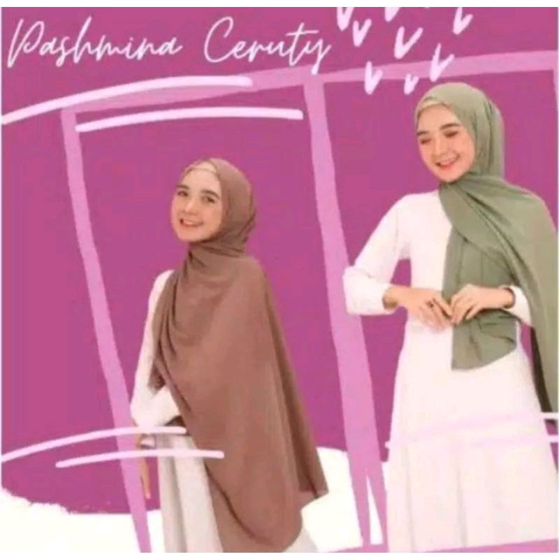 Pashmina ceruty Babydoll 180×75 cm / pashmina Ceruty Baby Doll Premium / hijab muslimah