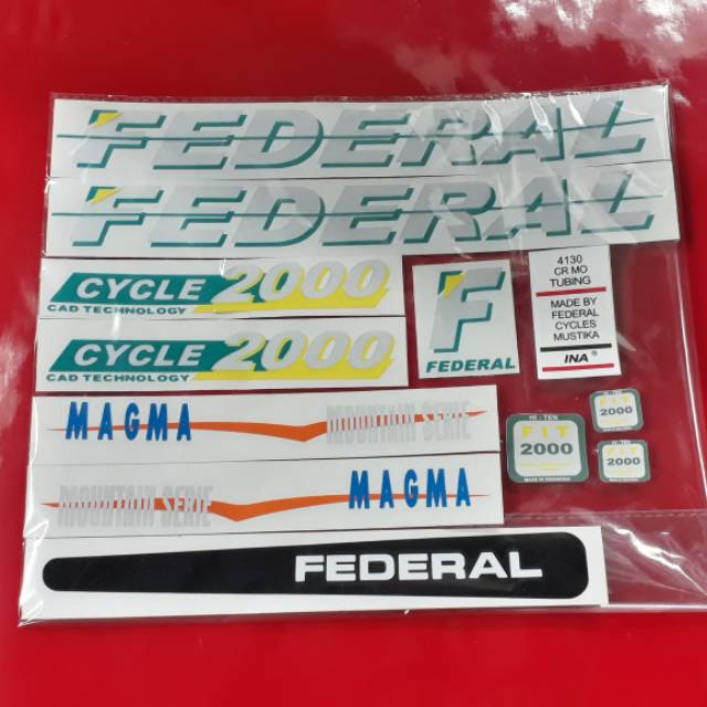 stiker federal magma