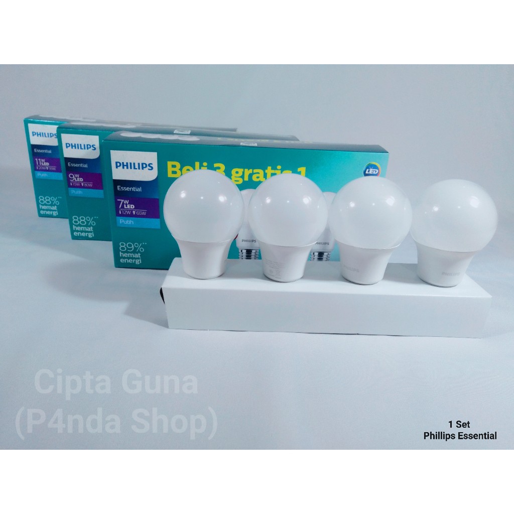 LAMPU SET PHILIPS ESENTIAL - MURAH