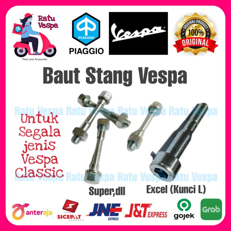 Baut Stang Vespa Super,Sprint,PX,SPARTAN,EXCEL