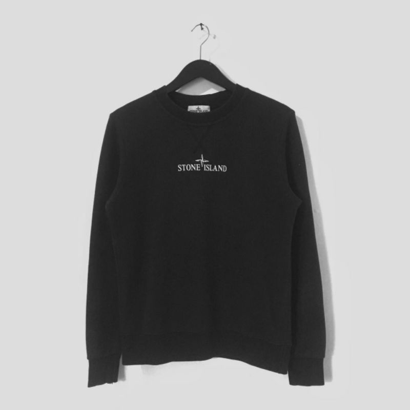 Jaket Hoodie Second Thrift Stone Island Crewneck