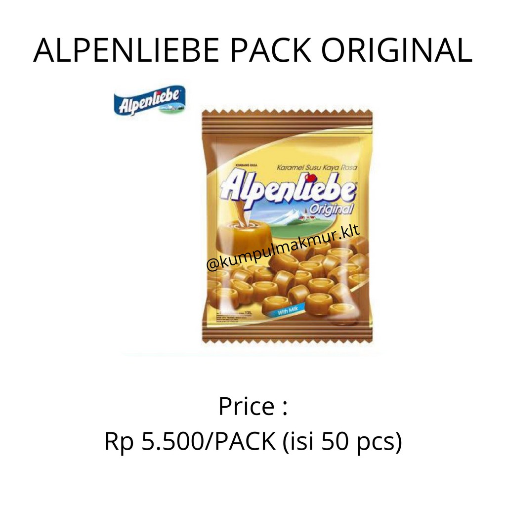 

ALPENLIEBE PACK ORIGINAL PERMEN KARAMEL