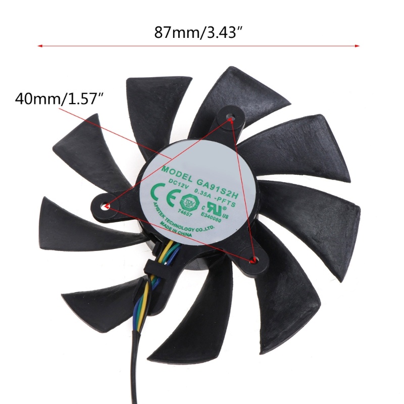 Bt 87MM GA92A2H 4Pin VGA Fan Kartu Grafis Kipas Pendingin Untuk Zotac GeForce Rtx2070