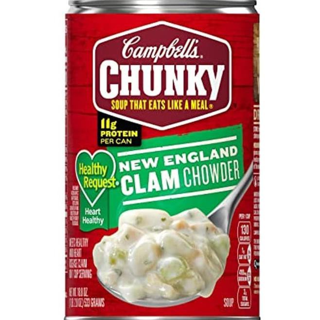 

PROMO !!! Campbell's Chunky New England Clam Chowder - sup instant krim kerang