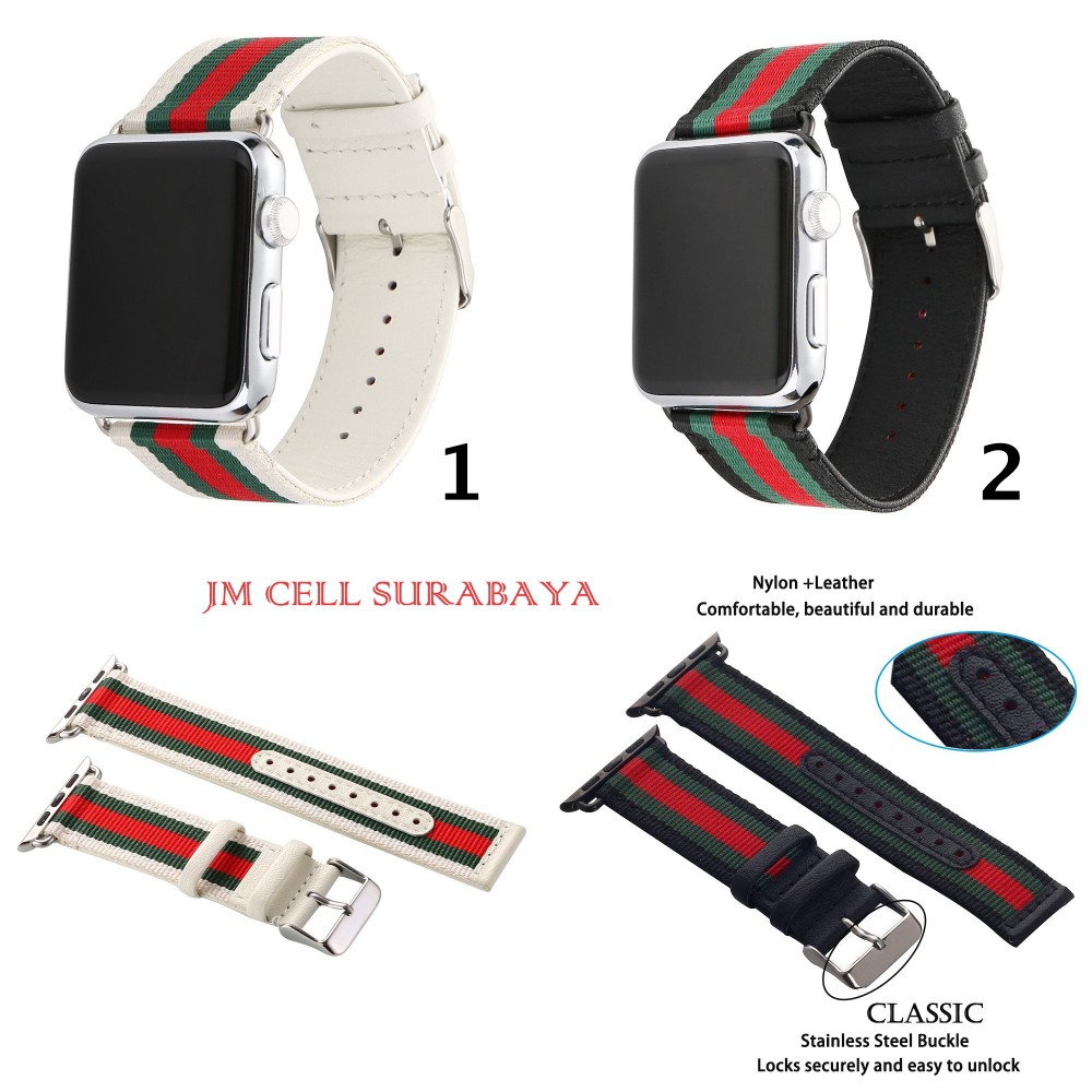 Tali Retro Strap Jam Tangan Apple Watch 38mm 40mm 42mm 44mm