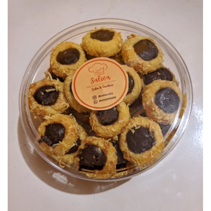 

Kue kering Thumbprint keju coklat 250 gram