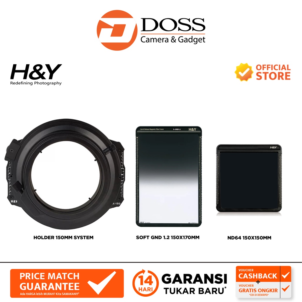 Paket H&Y Starter Soft Square with GND Soft 1.2 150mm System