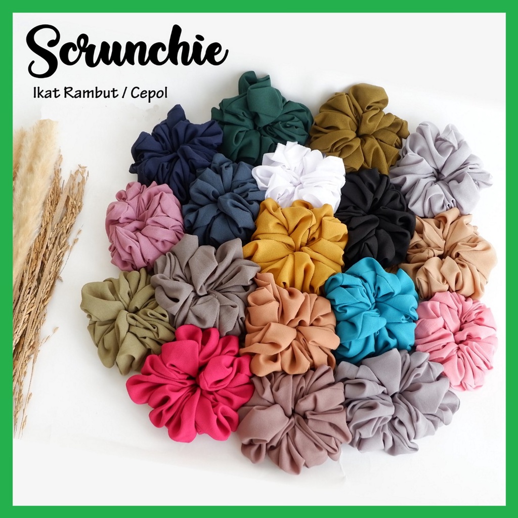 Scrunchie Jumbo Hijab Ikat Rambut / Kuncir Cepol Rambut Original by CIleunyi Collection