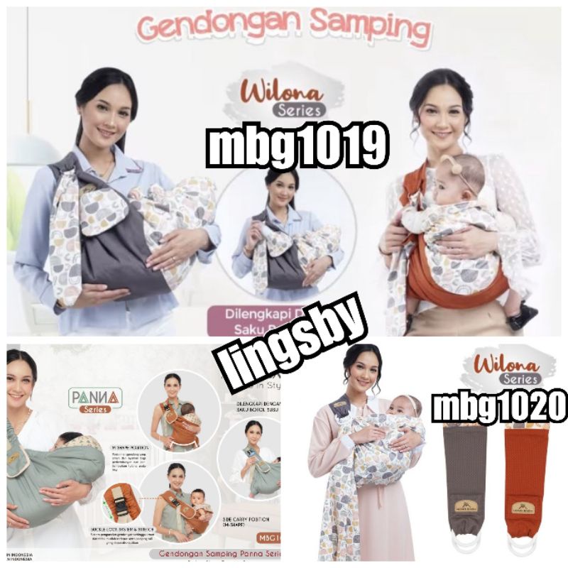 Moms baby gendongan samping bayi multifungsi wilona series