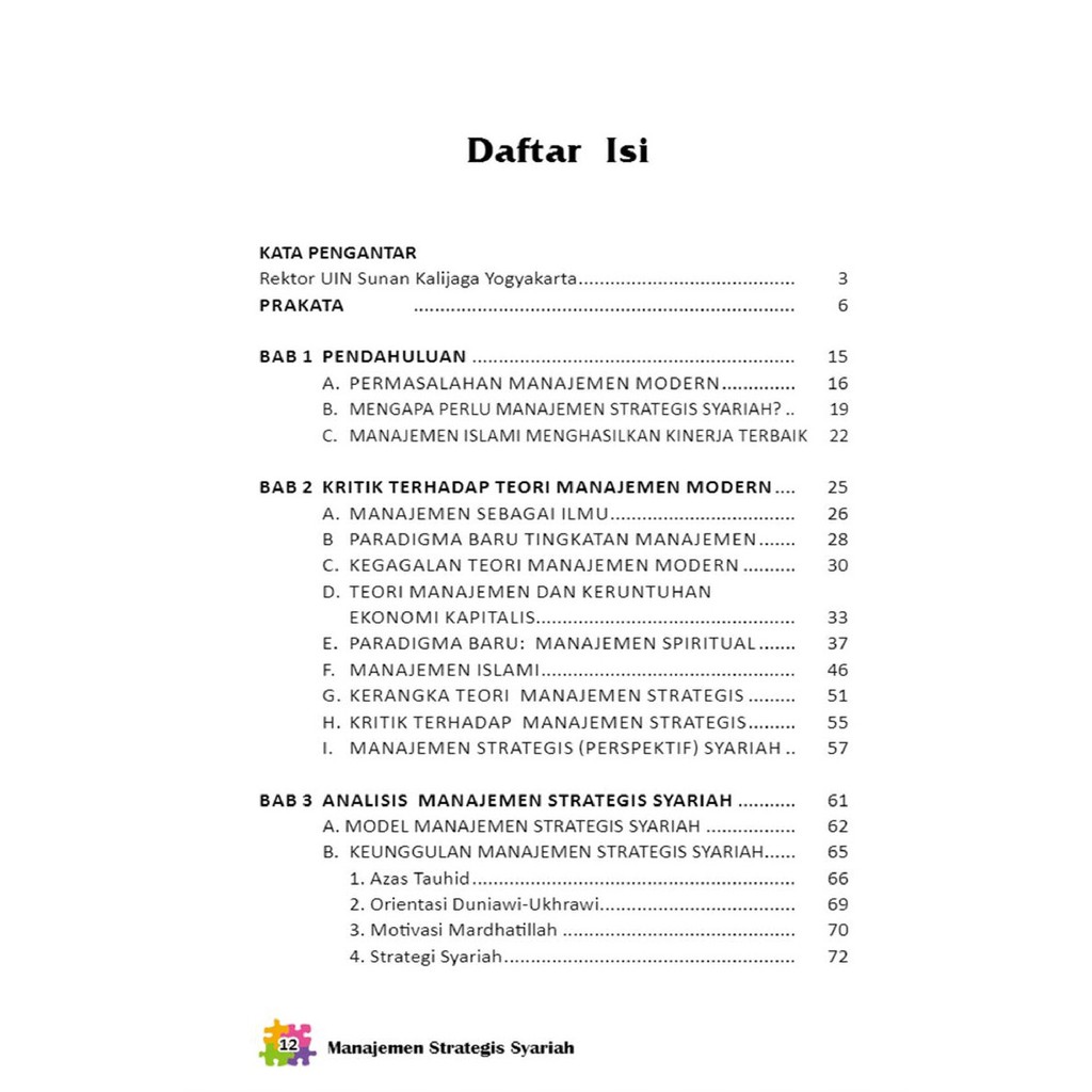 Manajemen Strategis Syariah Teori Konsep Aplikasi Musa Asyarie Buku Shopee Indonesia