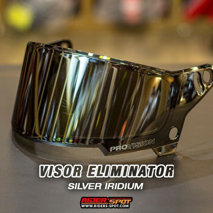 Kaca Silver Visor Helm Bell Eliminator