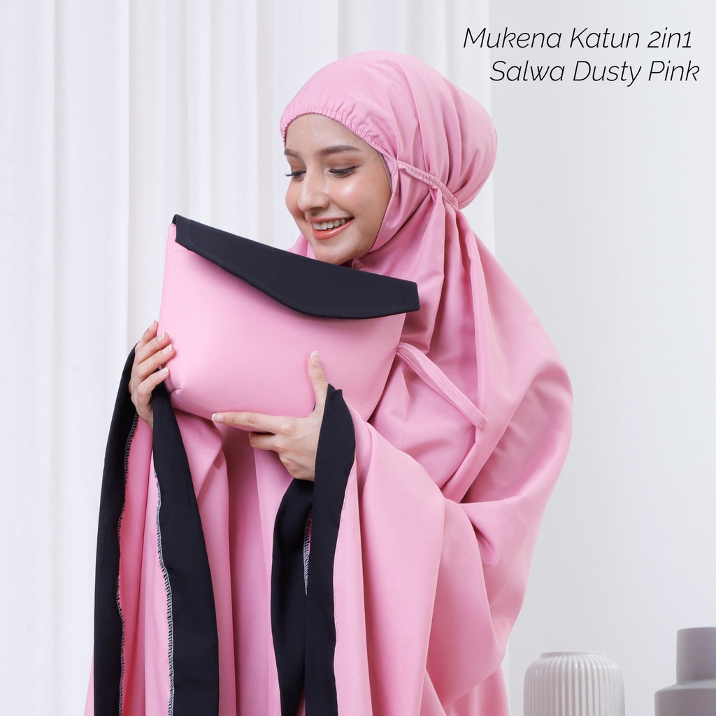 Mukena Dewasa Katun Mikro 2in1 Salwa