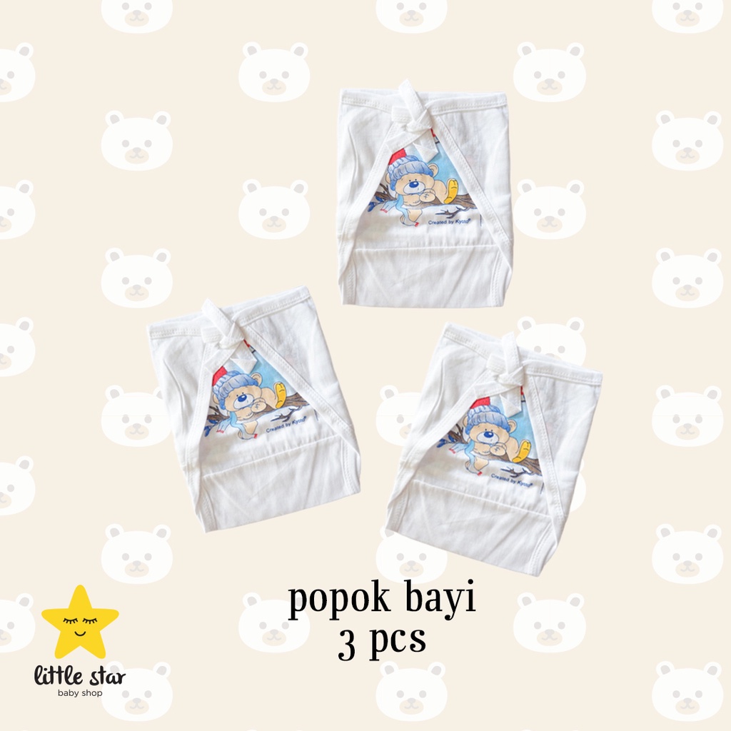 3 PCS Kyoto Popok Kain Bayi Tali Ikat Anak Bayi Cewek Cowok