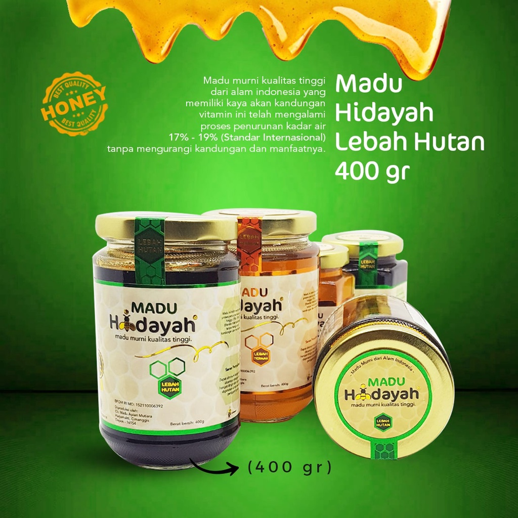 

Madu Hidayah Lebah Hutan 400gr