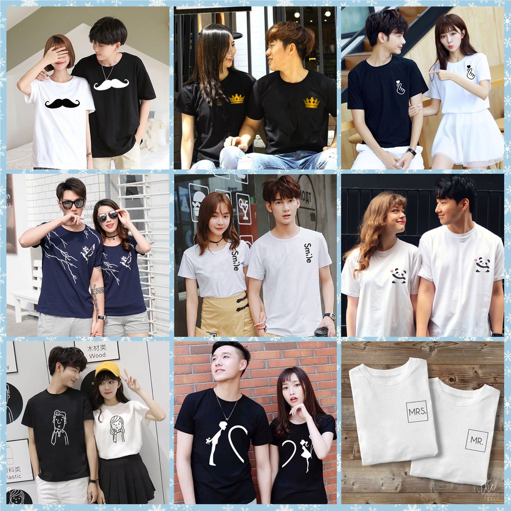 REAL PICT baju couple pasangan kaos kapelan kapel pacar pacaran tshirt tumblr tee terbaru katun