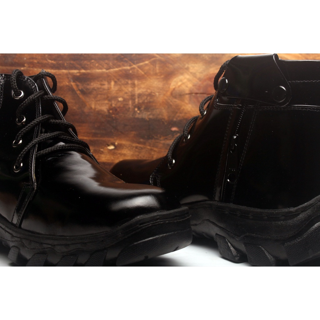 Sepatu Pdh Boot Pria Kulit Asli Rasheda FDHR L Big Size Jumbo