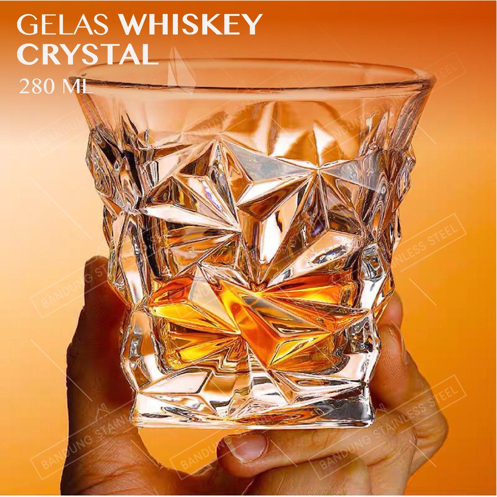 Gelas Whiskey Glass Kaca Whisky On The Rocks Air Minum beer bir vodka cangkir old fashion