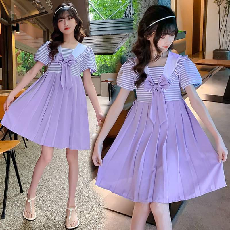 Dress Anak Perempuan Pretty Sailor Girl Stripe