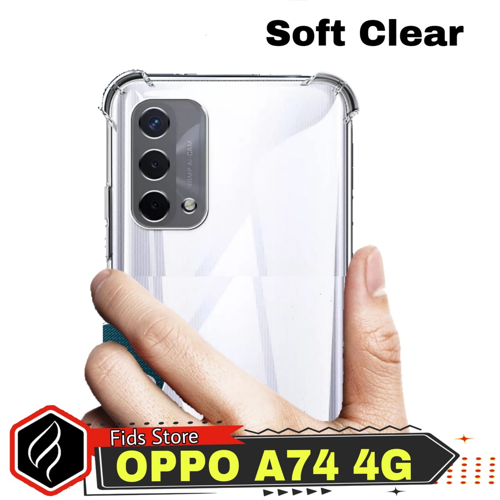 Promo Soft Case OPPO A74 4G / OPPO F19 Casing Transparans/Case Airbag/softcase Anti Crack Proteck Camera