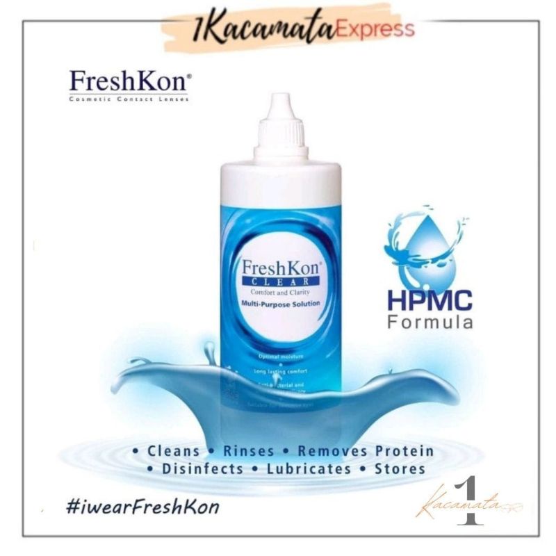 SOLUTION FRESHKON BESAR 360 ML CAIRAN CUCI DAN RENDAM SOFTLENS