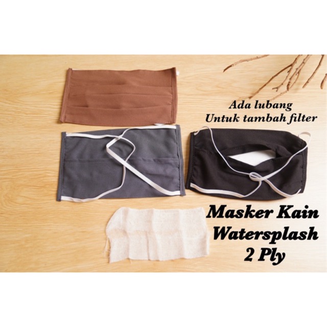 Masker Kain Reusable 3 Ply/Bisa Dicuci Bahan Mochi