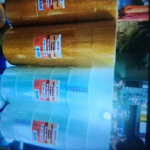 

☎ Lakban Bening/ Coklat Kenko Tebal100 meter,isi 6 Rol ✸