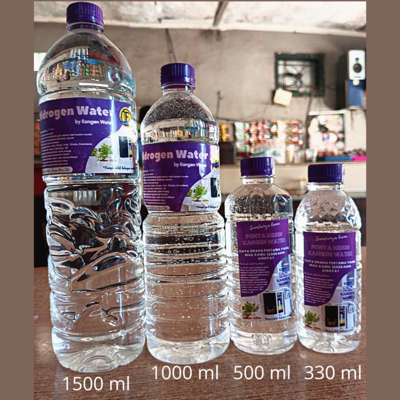 Jual AIR MINUM ALKALI HIDROGEN KANGEN WATER PH 8,5-11,5 KEMASAN 1500 ML 