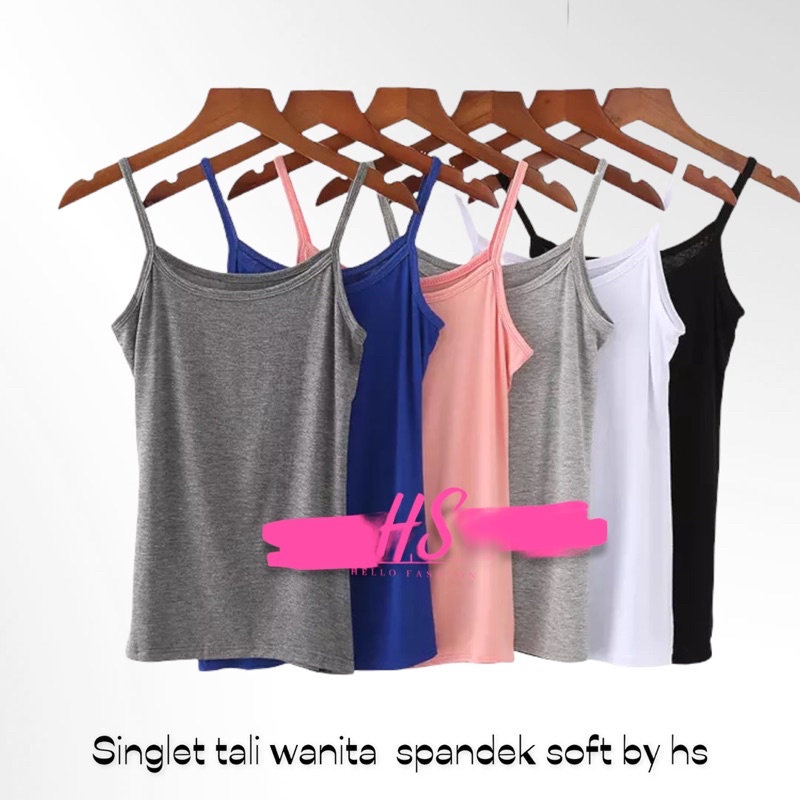 SINGLET TALI/TANKTOP TALI L&amp;XL/ SPANDEK SOFT/TANKTOP/DALAMAN SINGLET