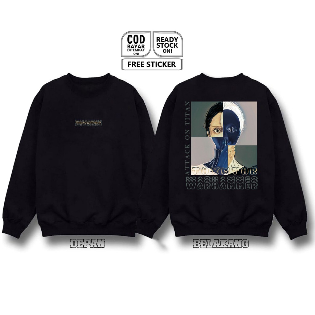 SWEATER CREWNECK WAR HAMMER TITAN ATTACK ON TITAN SENTSUI NO KYOJIN SNK 戦槌の巨人 SHINGEKI NO KYOJIN SC