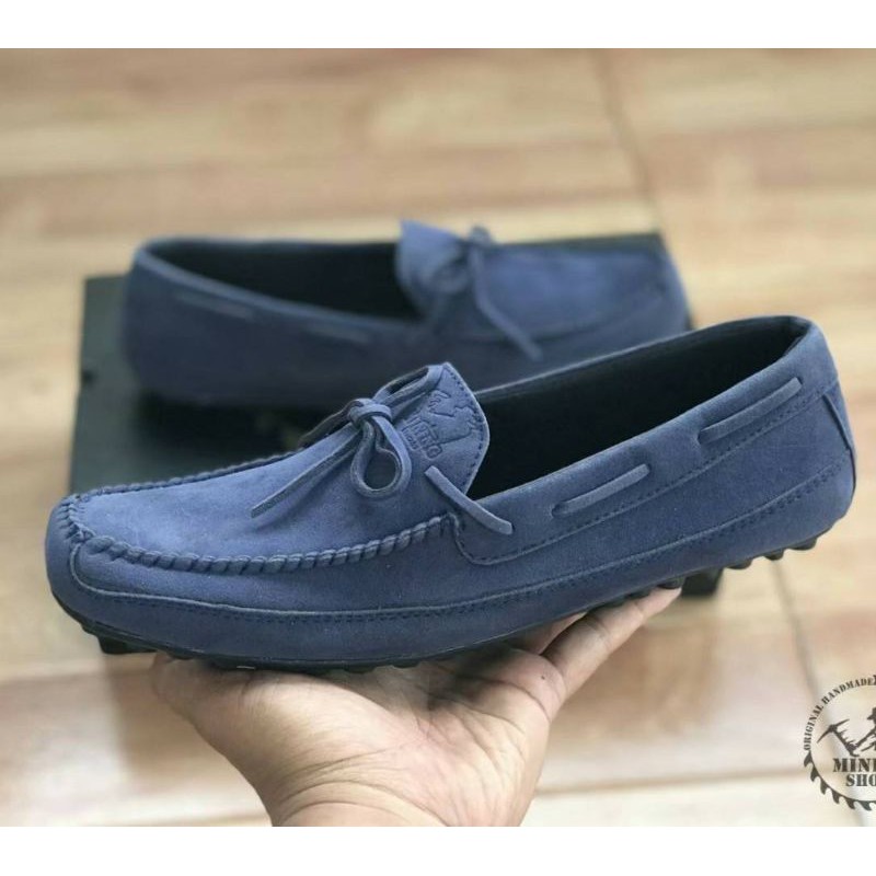 COD-in Aja [PROMO] Highland Sepatu Slip on Pria Santai Casual Formal Suede Kerja