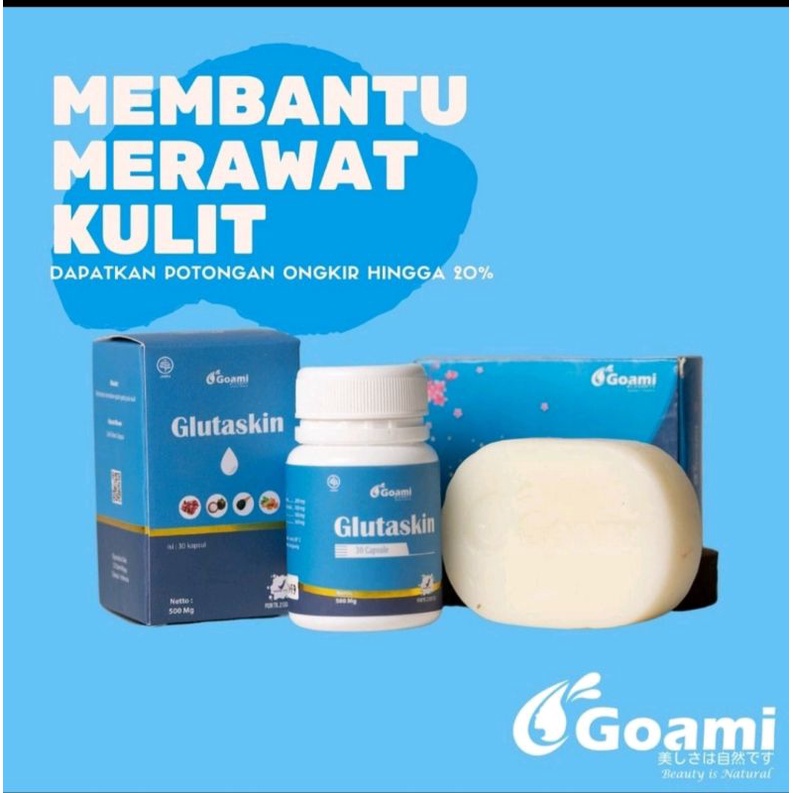 Glutaskin - Kapsul Pemutih Seluruh Badan Mengandung Glutathione Dan Collagen | Goami