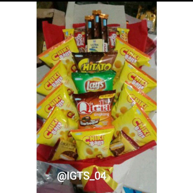 

buket snack/ buket makanan ringan/ buket jajan
