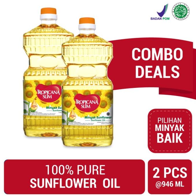 

BAYAR DITEMPAT Twin Pack: Tropicana Slim Sunflower Oil 946ml (Botol) DISKON