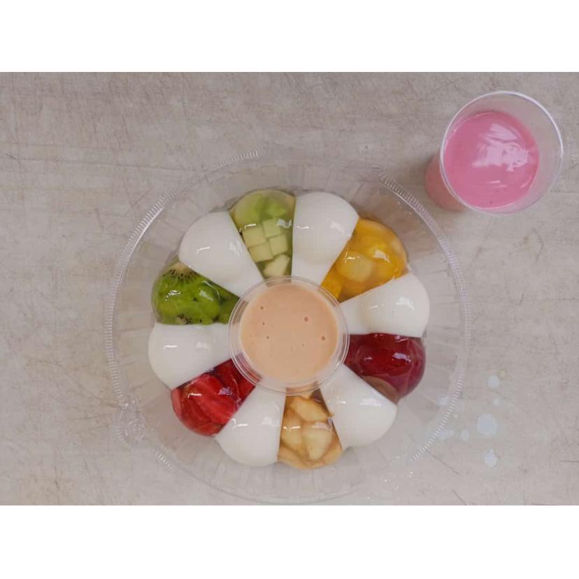 PUDING BUAH OISHI COKLAT STRAWBERRY SUSU HAMPERS MAKANAN LEBARAN PUDING JELLY MANIS VANILA