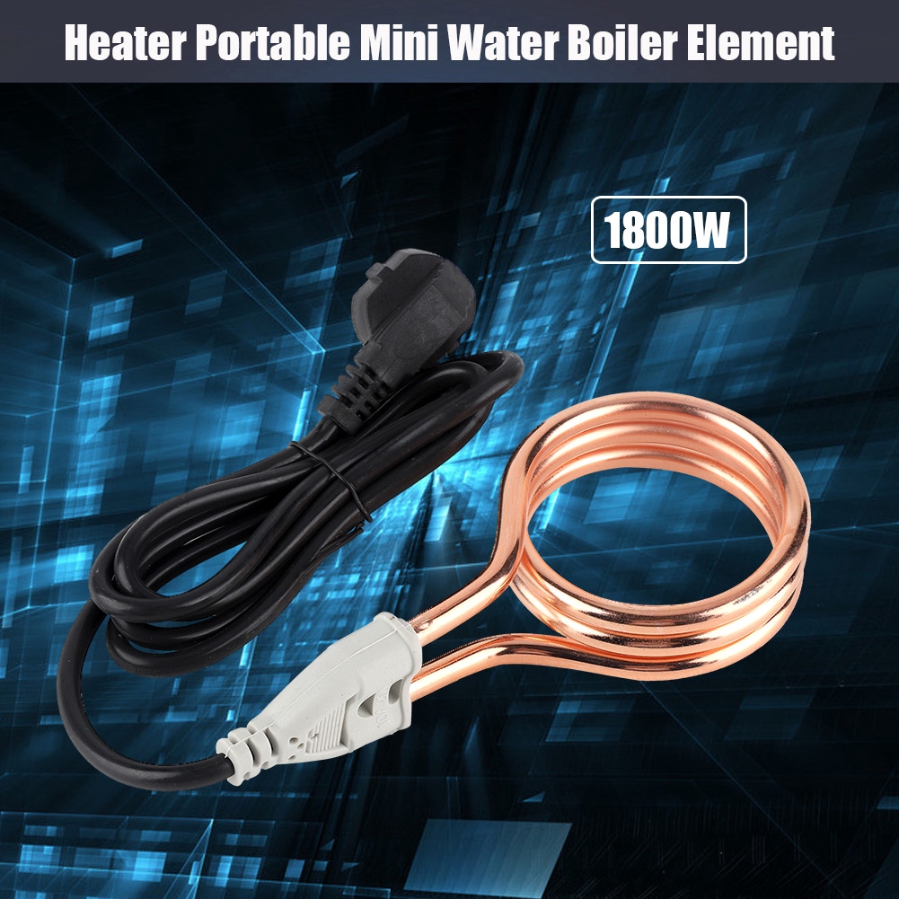 Heater Immersion Travel Boiler Bathroom Portable 250v 1800w Element Water Mini Home Shopee Indonesia