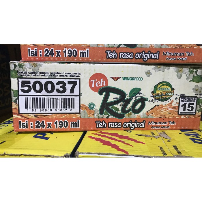 

Teh Rio Gelas 1 Dus isi 24 Cup 190ml 190 ml Murah Melati Original - tth1489