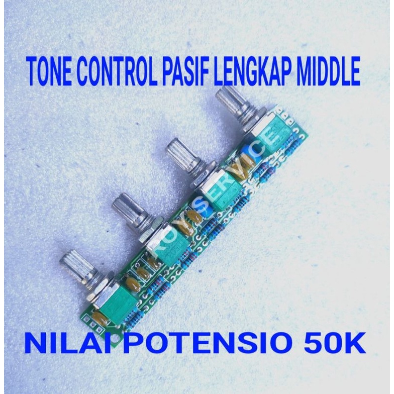 Tone Control Pasif Lengkap Middle Non Vcc / Tone Control Pasif Lengkap Middle Non Tegangan