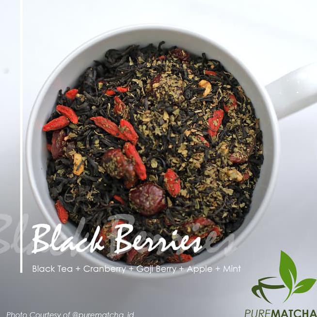 

BYRU ARTISAN CAFE TEA BLACK TEA CRANBERRY GOJI BERRY APPLE MINT TEH 10GR 2Q31