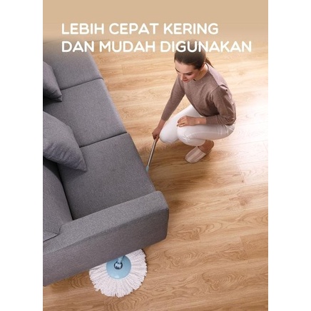 Samono SCM016 Super Mop Alat Pel Lantai Kain Fiber Dengan Embar Spin