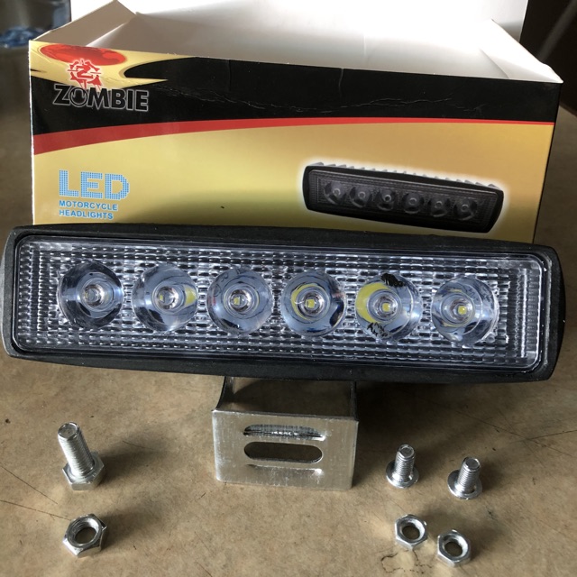 Lampu tembak LED Bar CREE sorot kabut 6 mata titik worklight Offroad