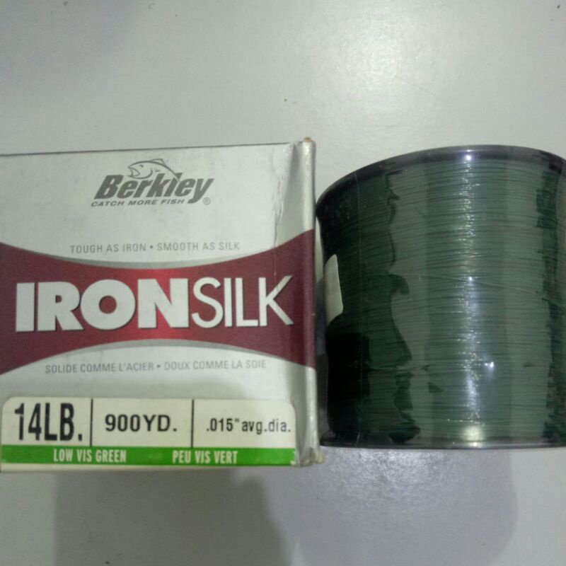 SENAR PANCING BERKLEY IRONSILK 14LB 900YD (822 meter) 0.015 INCH(0.375mm)