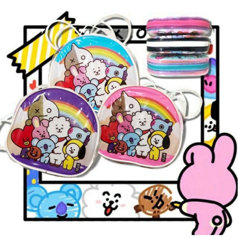 TAS SELEMPANG BT21 KARAKTER/SLINGBAG BTS/BT21