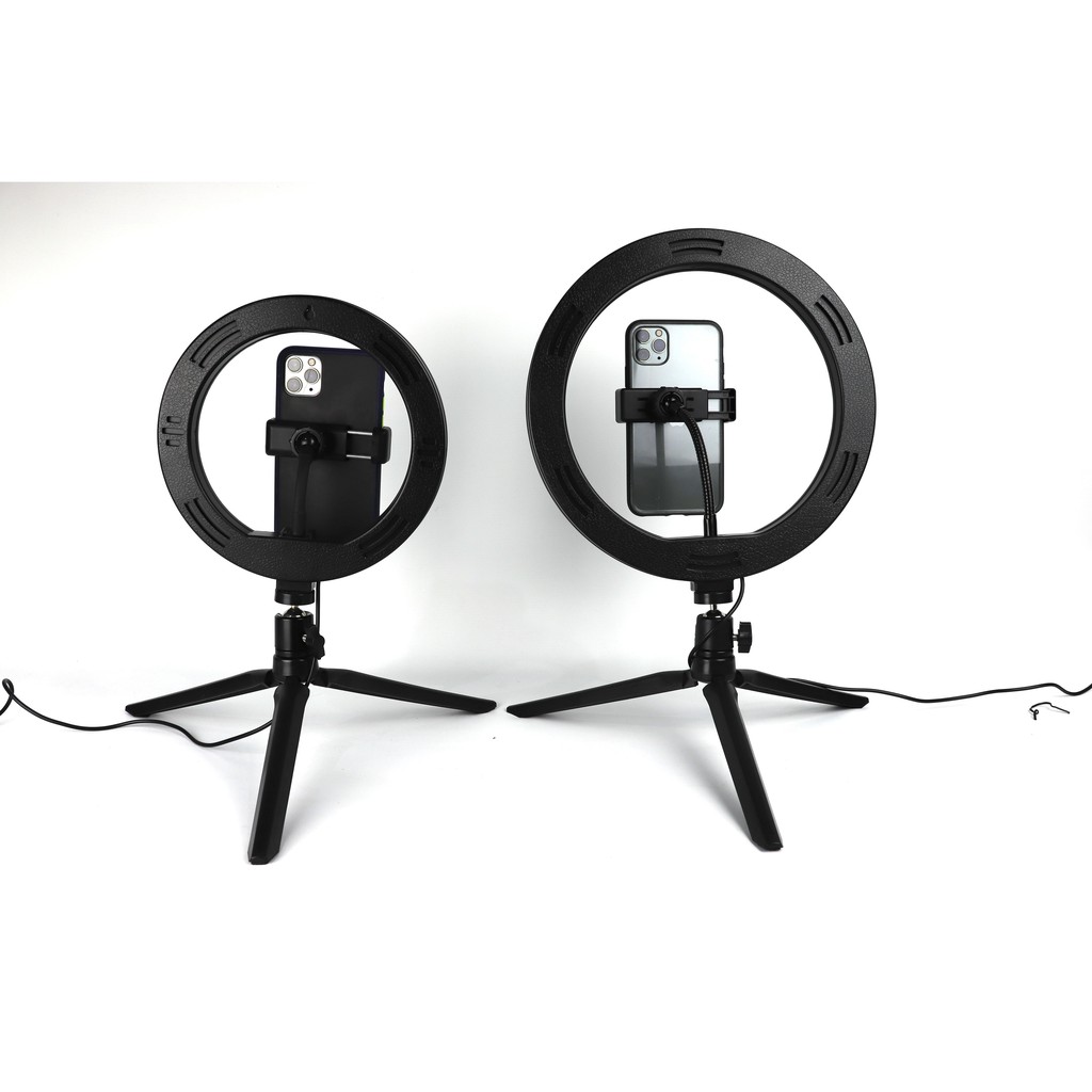 Ring Fill Light Lampu Selfie Studio Photo 20&amp;26cm With Phone Holder
