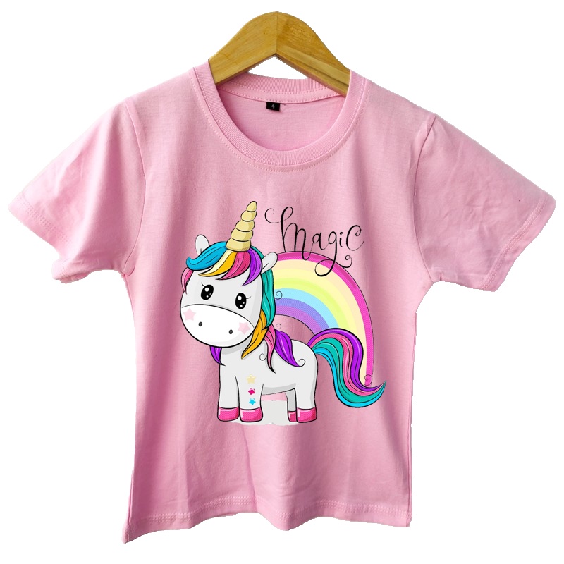 Kaos Anak Perempuan UNICORN PELANGI 4.0