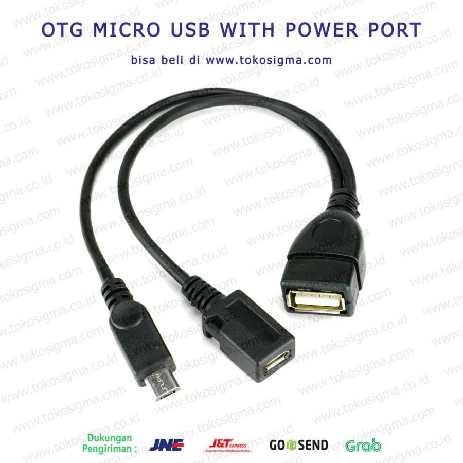 KABEL OTG MICRO USB with POWER PORT ADAPTER