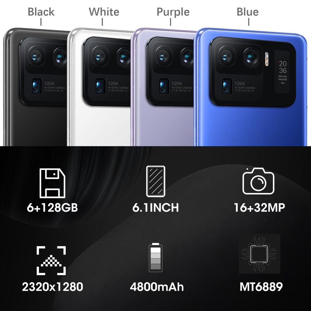 HP Murah Xiomi  M11pro Ultra smartphone RAM 6GB +128GB Baru Handphone Android 10.0 6.1inch screen Ponsel-2