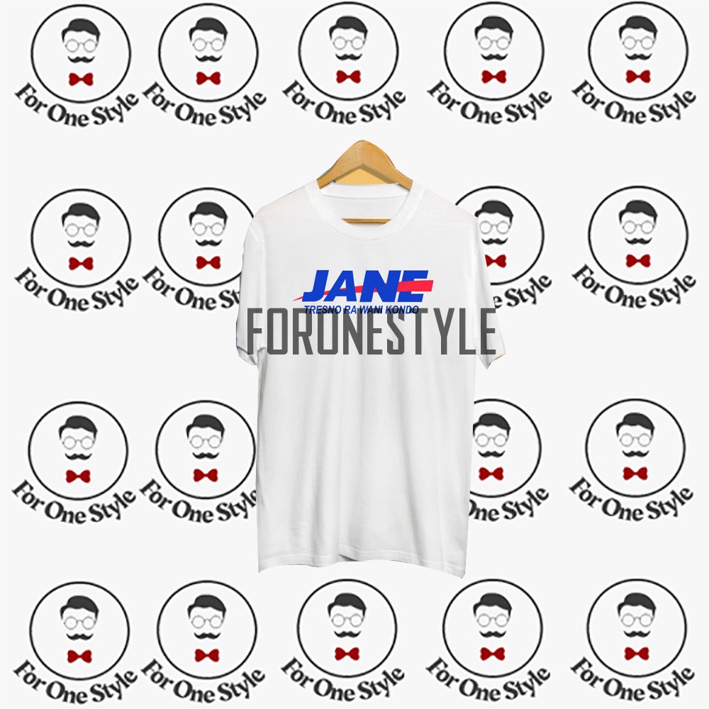 Keren Lengan Pendek Plesetan Fun Lucu Kiriman Kirim JNE - kaos PLESETAN JANE JNE