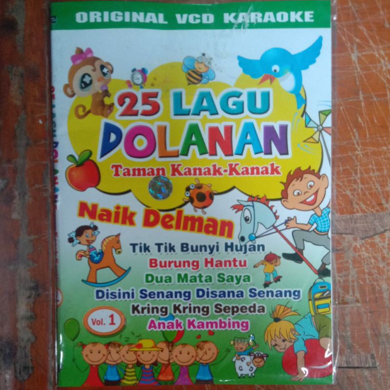 Kaset Vcd Lagu Karaoke anak anak Naik Delman