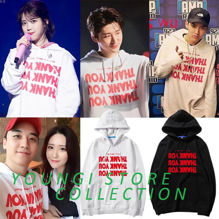 HOODIE IU SEUNGRI BIGBANG BI IKON KPOP
